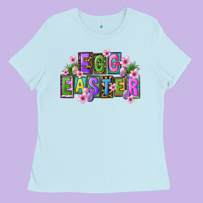 Egg And Easter Ladies Tee Designed By Fadigitalartstudio