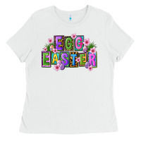 White egg and easter Ladies Tee - FaDigitalArtStudio