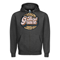Charcoal Heather third grade Zipper Hoodie - JahusDesignShop