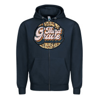 Navy third grade Zipper Hoodie - JahusDesignShop