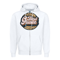 White third grade Zipper Hoodie - JahusDesignShop