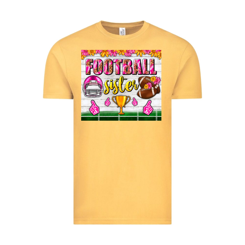 Football Sister Tumbler Vintage Tee by BundleAndBundleShop | Teevron