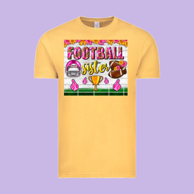 Football Sister Tumbler Vintage Tee Designed By Bundleandbundleshop