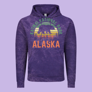 Katmai National Park Alaska Bear Hiking Travel Nature Retro Pullover H Vintage Hoodie Designed By Linhvisuals