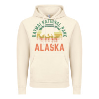 Vintage Artic katmai national park alaska bear hiking travel nature retro pullover h Vintage Hoodie - linhVisuals