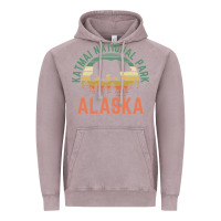 Vintage Zinc katmai national park alaska bear hiking travel nature retro pullover h Vintage Hoodie - linhVisuals