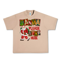 Burro Santa Please Stop Here Urban Heavy Tee - FaDigitalArtStudio