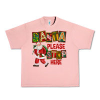 Salmon Santa Please Stop Here Urban Heavy Tee - FaDigitalArtStudio