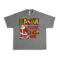 Tornado Santa Please Stop Here Urban Heavy Tee - FaDigitalArtStudio