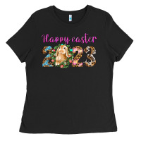 Black Happy Easter 2023 Ladies Tee - BundleAndBundleShop