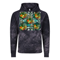 Cloud Black summer fruits Vintage Hoodie - CowhideDigitalArt