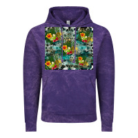 Cloud Purple summer fruits Vintage Hoodie - CowhideDigitalArt