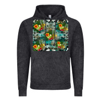 Vintage Black summer fruits Vintage Hoodie - CowhideDigitalArt
