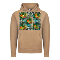 Vintage Coffee summer fruits Vintage Hoodie - CowhideDigitalArt