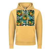 Vintage Mustard summer fruits Vintage Hoodie - CowhideDigitalArt