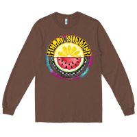 Chestnut Hello Summer Long Sleeve Tee - CowhideDigitalArt