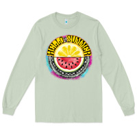 Matcha Hello Summer Long Sleeve Tee - CowhideDigitalArt