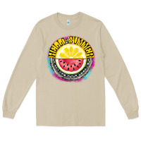 Mushroom Hello Summer Long Sleeve Tee - CowhideDigitalArt