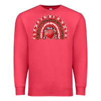 Cardinal valentines day rainbow with heart Premium Sweatshirt - RanaPortraitStore