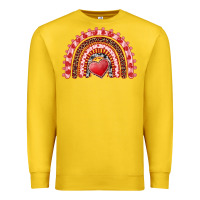 Lemon valentines day rainbow with heart Premium Sweatshirt - RanaPortraitStore