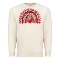 Sandshell valentines day rainbow with heart Premium Sweatshirt - RanaPortraitStore