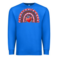 True Royal valentines day rainbow with heart Premium Sweatshirt - RanaPortraitStore