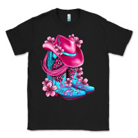 Black valentine cowboy boots and hat olivia Classic Tee - OliviaCreatesArt