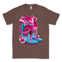 Chestnut valentine cowboy boots and hat olivia Classic Tee - OliviaCreatesArt