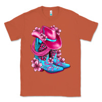 Copper valentine cowboy boots and hat olivia Classic Tee - OliviaCreatesArt