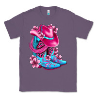 Valentine Cowboy Boots And Hat Olivia Classic Tee | Teevron