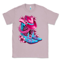 Lilac valentine cowboy boots and hat olivia Classic Tee - OliviaCreatesArt