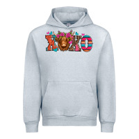 Heather Grey xoxo valentine's day highland cow Urban Hoodie - Jasminsmagicworld