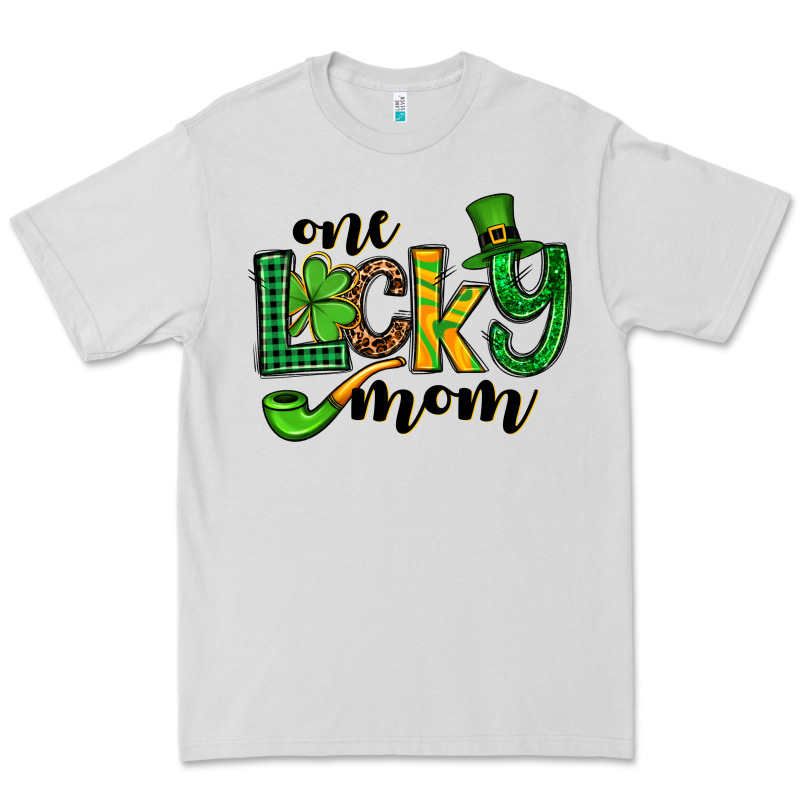 One Lucky Mom St. Patrick's Premium Tee by OliviaCreatesArt | Teevron