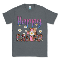Charcoal Heather happy easter cross Classic Tee - Artiststas