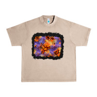 French Oak halloween pumpkin and leopard background Urban Heavy Tee - BundleAndBundleShop