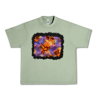 Halloween Pumpkin And Leopard Background Urban Heavy Tee | Teevron