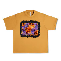 Peanut Butter halloween pumpkin and leopard background Urban Heavy Tee - BundleAndBundleShop