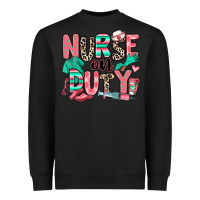 Black nurse on duty Heavyweight Sweatshirt - RanaPortraitStore