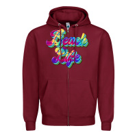 Burgundy beach life Zipper Hoodie - JahusDesignShop