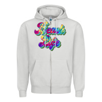 Dove Grey beach life Zipper Hoodie - JahusDesignShop