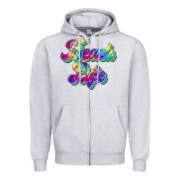 Heather Grey beach life Zipper Hoodie - JahusDesignShop