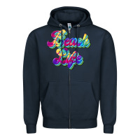 Navy beach life Zipper Hoodie - JahusDesignShop