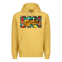Antique Gold bulldozer sippy Premium Hoodie - Artiststas