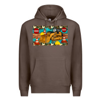 Coffee bulldozer sippy Premium Hoodie - Artiststas