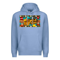 Colony Blue bulldozer sippy Premium Hoodie - Artiststas