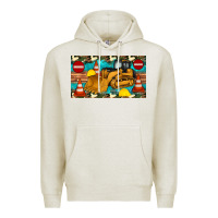 Oatmeal Heather bulldozer sippy Premium Hoodie - Artiststas