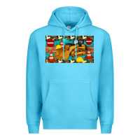 Ocean Blue bulldozer sippy Premium Hoodie - Artiststas