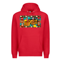 Red bulldozer sippy Premium Hoodie - Artiststas