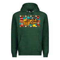 Sports Green bulldozer sippy Premium Hoodie - Artiststas