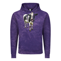Cloud Purple Holstein Bull Vintage Hoodie - LillyAllenDesigns